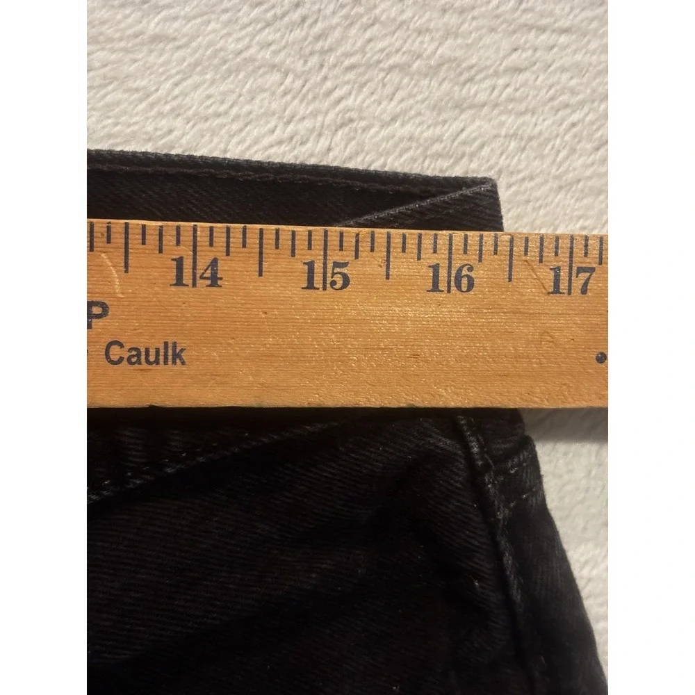 Levis 501 Jeans Mens *34x28 Black Denim Pants‎ Straight Leg Button Fly